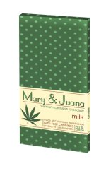 Euphoria Mary & Juana milk chocolate with cannabis seeds (32 % cocoa), 80 g