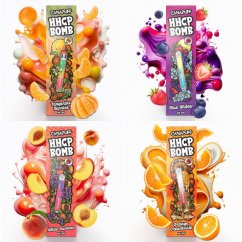 Canapuff HHCP BOMB Vapes, All in One Set - 4 flavours x 1 ml