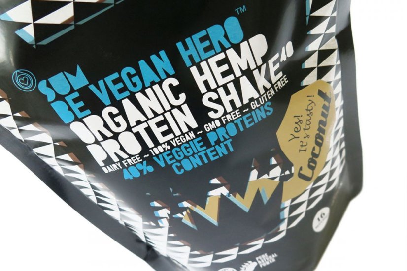 SUM Kanapių baltymų kokteilis Be Vegan Hero Coconut 200g