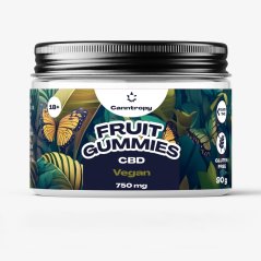 Canntropy CBD Fruit Gummies Vegan, 30 stk x 25 mg, 750 mg CBD, 90 g