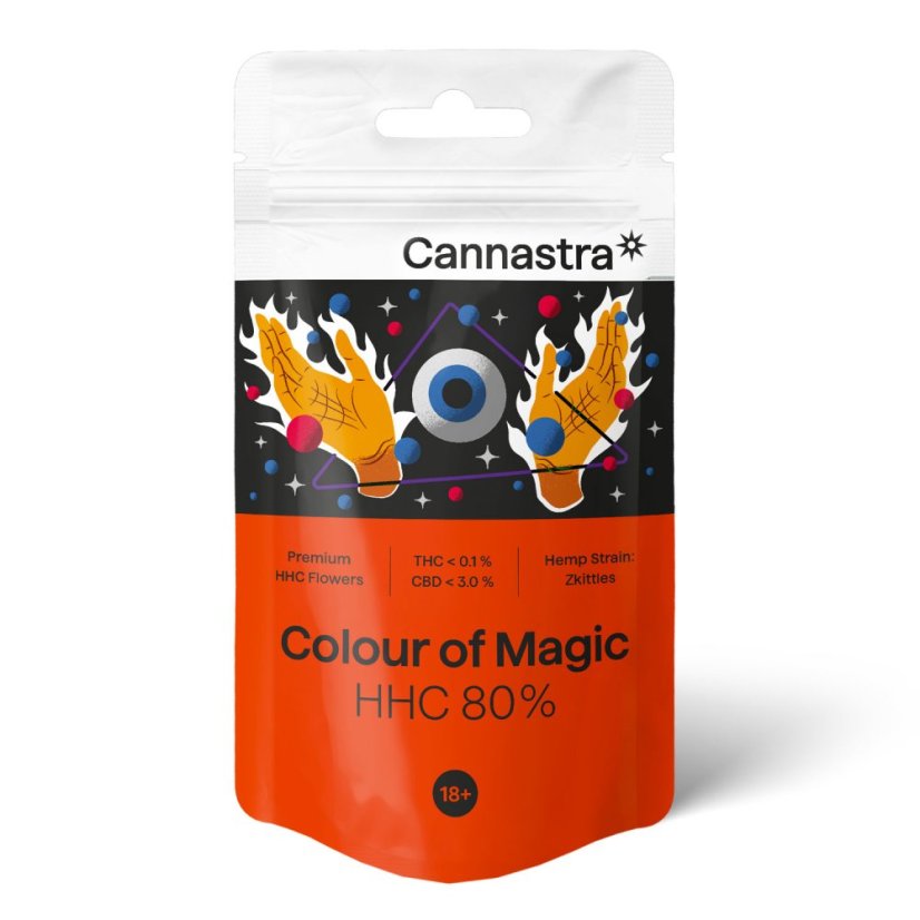 Cannastra HHC Kvet Farba z Mágia 80%, 1 g - 100 g