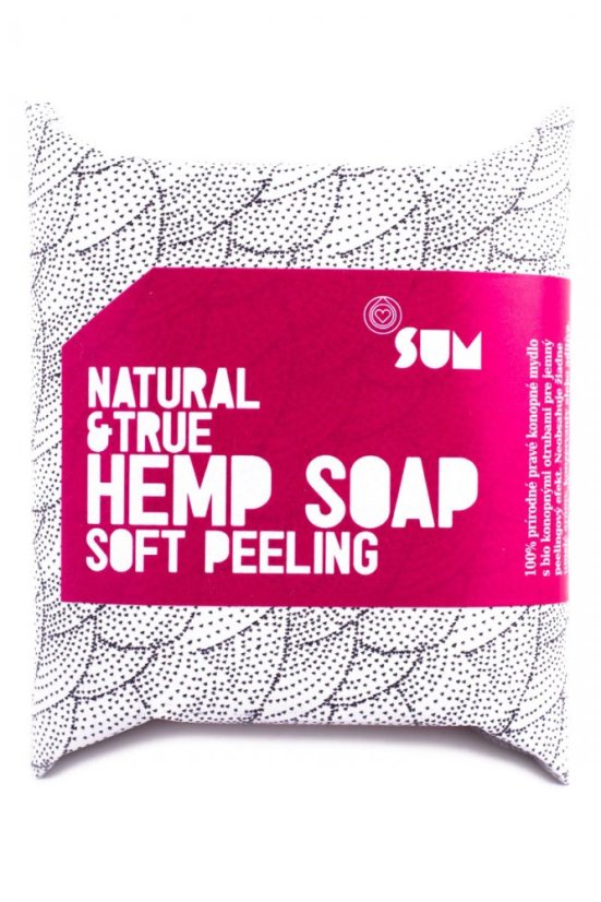 SUM konopné mydlo soft peeling Natural & True 80 g