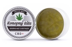 Konopny Tata Kanapės Tepalas su Comfrey, 80 ml, 90 mg CBD