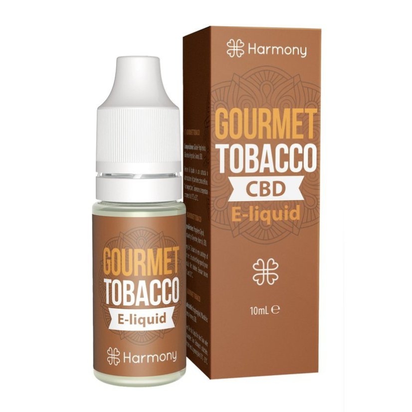 Harmony Tabacco Gourmet Liquido CBD 10 ml, 30-600 mg CBD