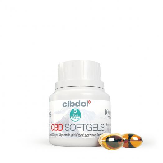 Cibdol ЦБД меке капсуле 4% са витамином Д3, 60к6,4мг, 384мг