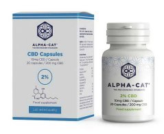 Alpha-CAT Konopné CBD kapsule 20x10mg, 200 mg