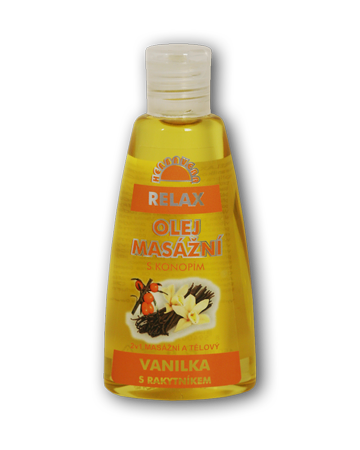 Herbavera Masážny olej RELAX s vanilkou a rakytníkom 150 ml