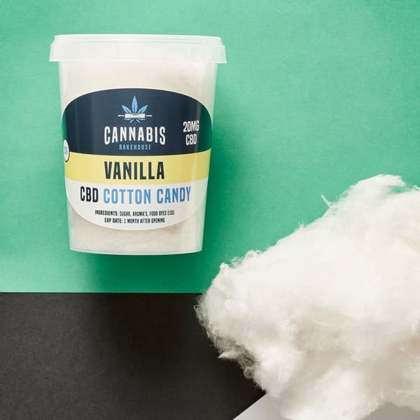 Cannabis Bakehouse CBD Bómullarkonfekt - Vanilla, 20 mg CBD