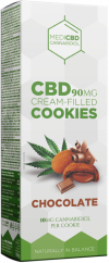 MediCBD Chocolate Cream-Filled Cookies (90 mg) - Carton (18 packs)