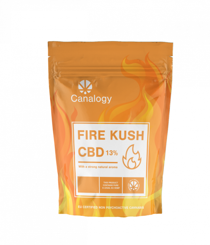 Canalogy Cânepă CBD floare Foc Kush 13 %, 1g - 1000g