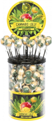 Cannabis Mango Kush Lollies – Displaybehälter (100 Lollies)