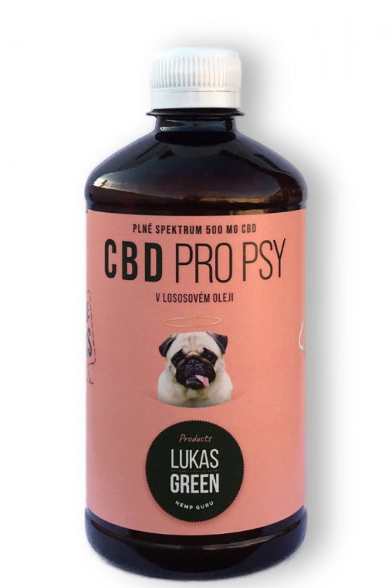 Lukas Green CBD for hunder i lakseolje 500 ml, 500 mg