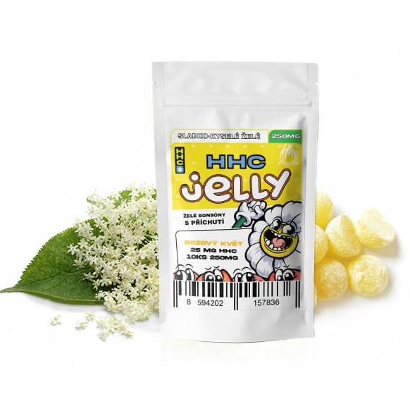 Czech CBD HHC Jelly Elderflower 250 mg, 10 stk. x 25 mg