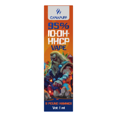 CanaPuff 10-OH-HHCP Penna per svapo monouso da 9 libbre Hammer, 10-OH-HHCP 95%, 1 ml