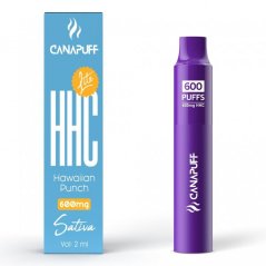 CanaPuff HHC ライト ハワイアン パンチ、600mg HHC、2 ml