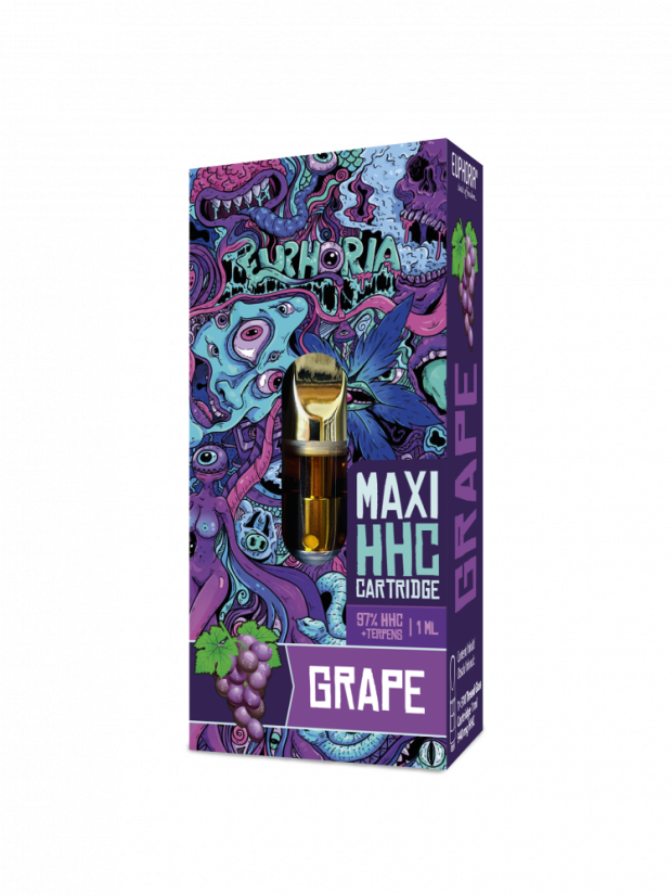 Euphoria Maxi HHC kazeta Grape, 97 %, 1 ml
