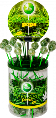 HaZe Cannabis Pops – vitrininis konteineris (100 saldainių)