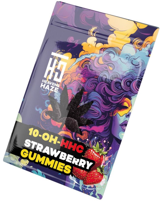 Heavens Haze 10-OH-HHC Gummies Jordbær, 3 stk