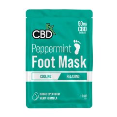 CBDfx Peppermint CBD foot mask, 50 mg