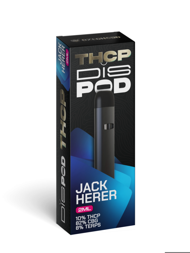 Czech CBD THCP Vape Pen disPOD Jack Herer 10% THCP, 82% CBG, 2 мл