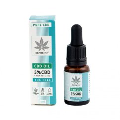 CANNALINE CBD hamppu Öljy THC ILMAINEN 5%, 500 mg, 10 ml
