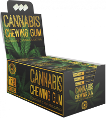 Žuvačka Cannabis Sativa (17 mg CBD), 24 krabičiek na displeji