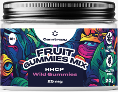 Canntropy Hỗn hợp trái cây dẻo HHCP, 10 viên x 2,5 mg, 25 mg