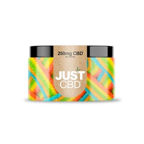 JustCBD Gumijevke Rainbow Ribbons 250 mg - 3000 mg CBD