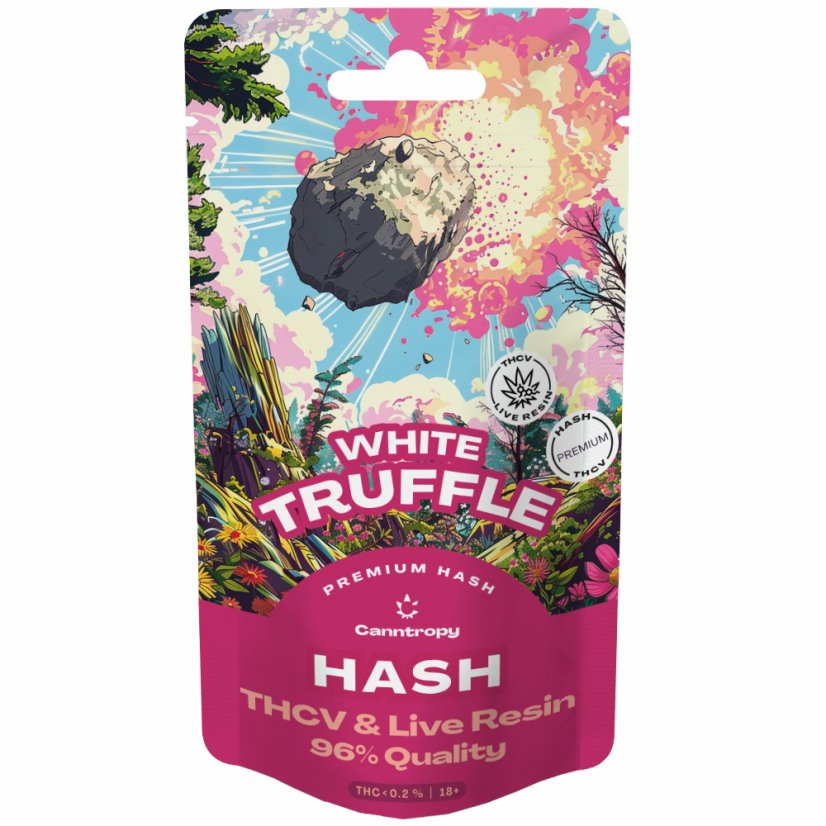 Canntropy THCV Hash White Truffle levande harts terpener, THCV 96% kvalitet, 1 g - 100 g