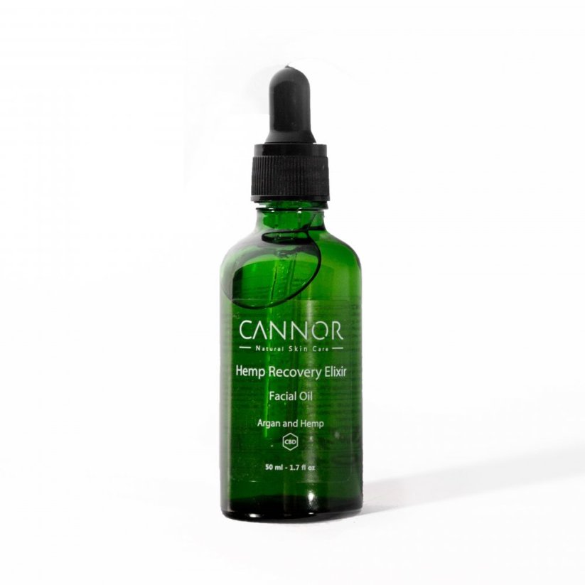 Cannor Hemp Recovery Elixir - Aceite facial con CBD - 500 ml