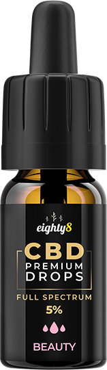 Eighty8 Beauty CBD Drops, 5%, 10 ml, 500 mg