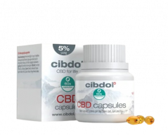 Cibdol softgel-kapsler 5% CBD, 500 mg CBD, 60 kapsler