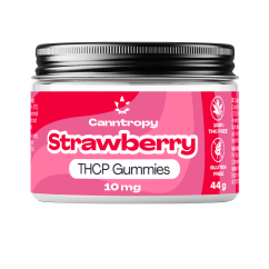 Canntropy THCP Fruit Gummies Strawberry, 10 mg THCP, 10 ks x 1mg, 44g g