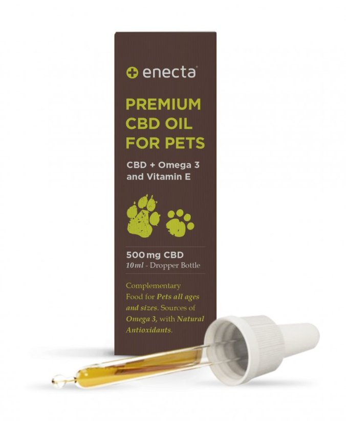 Enecta CBD olje za hišne ljubljenčke 5%, 1500 mg, 30 ml
