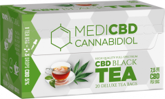 MediCBD Siyah Çay (20 Çay Poşeti Kutu), 7,5 mg CBD