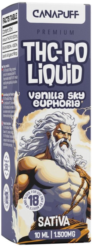 Canapuff THCPO Likwidu Vanilla Sky Euphoria, 1500 mg
