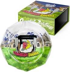 Best Buds Crystal Ashtray with Giftbox, Strawberry Banana