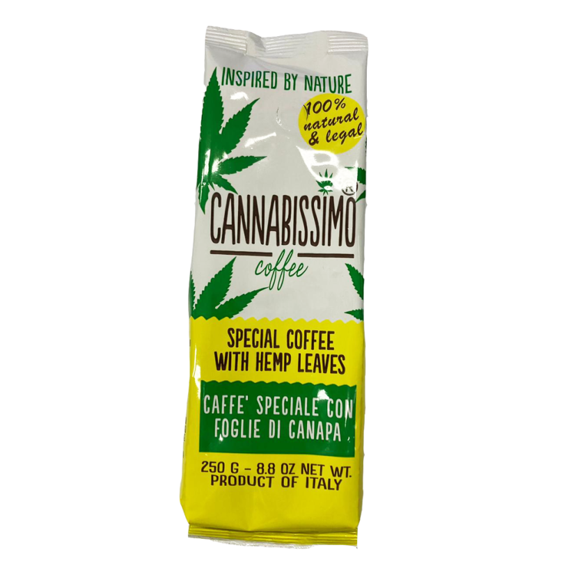Cannabissimo - καφές με κάνναβις φύλλα, 250 σολ