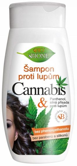 Bione Cannabis Shampooing anti-pelliculaire, 260 ml - paquet de 12 pièces