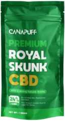 CanaPuff CBD Hoa gai dầu Royal Skunk, CBD 24 %, 1 g - 10 g