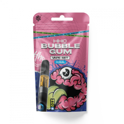 Чешки CBD HHC комплект батерия + патрон Bubble Gum, 94 %, 0,5 ml