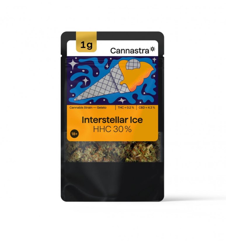 Cannastra HHC-blomma Interstellar Ice 30%, 1g