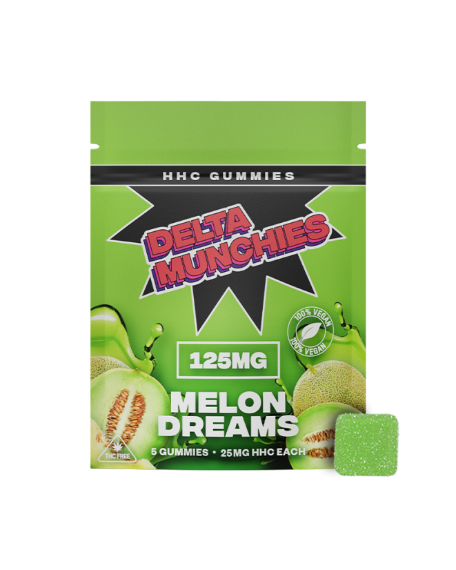 Delta Munchies Melon Dreams HHC Gummies, 125 mg, 5 бр.