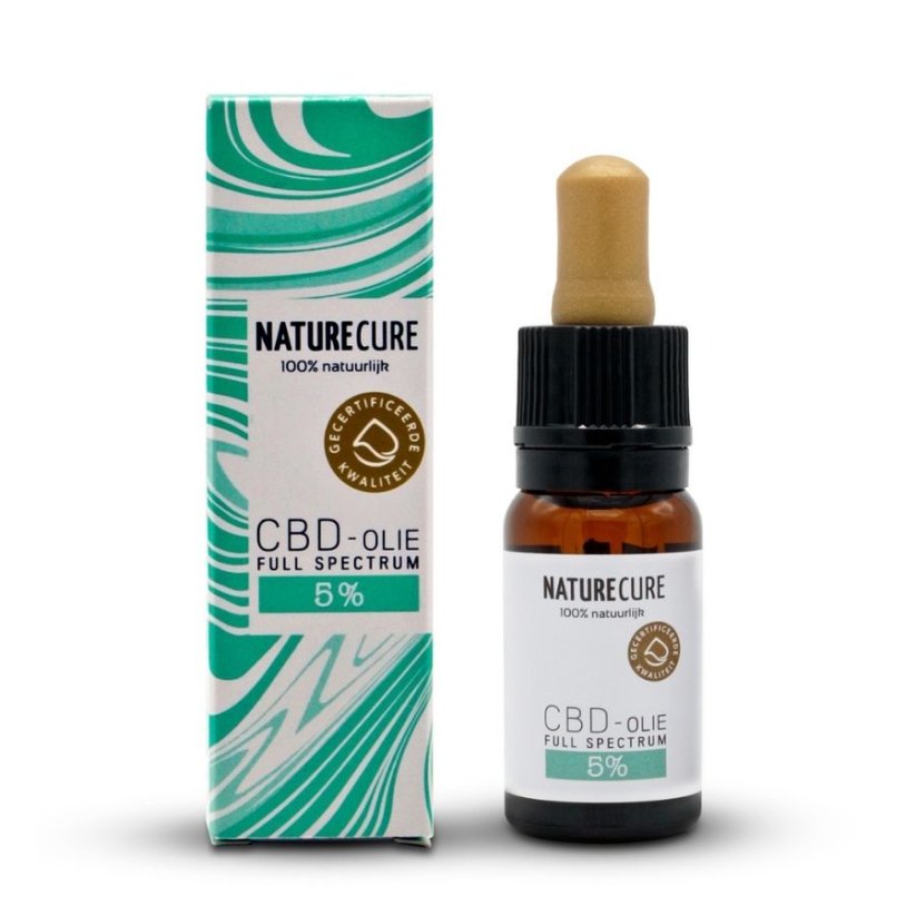 Nature Cure Full spectrum CBD oil, 5 %, 500 mg, 10 ml