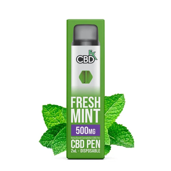 CBDfx Värske Mint CBD Vape pliiats 500 mg CBD, 2 ml