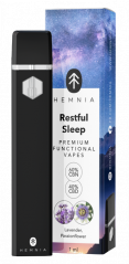 Hemnia Premium Functionele Vape Pen Rustgevende Slaap, 40 % CBD, 60 % CBN, Levander, Passiebloem, 1 ml