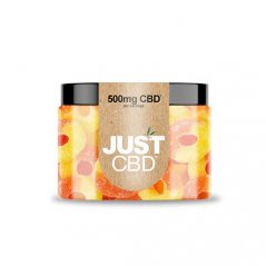 JustCBD Gumídci Broskvové kroužky 250 mg - 3000 mg CBD