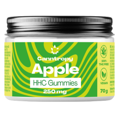 Canntropy HHC Fruit Gummies Apple, 250 mg HHC, 10 unidades x 25 mg, 70 g