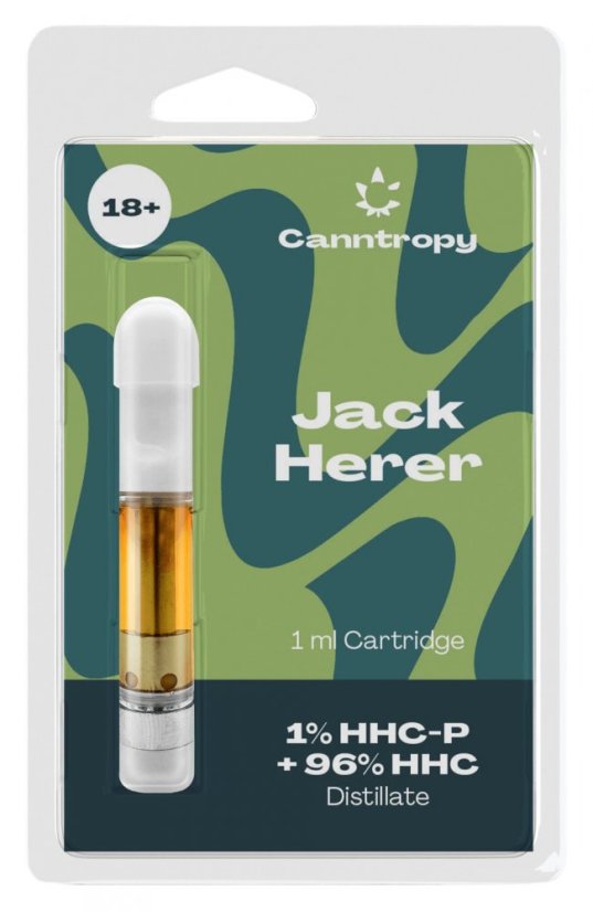 Canntropy Cartouche de mélange HHC Jack Herer, 1 % HHC-P, 96 % HHC, 1 ml