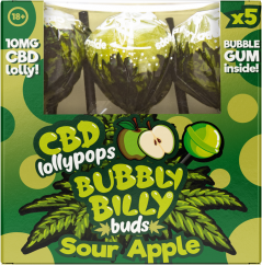 Bubbly Billy Buds 10 mg CBD-hapan omena-memmekärit, joiden sisällä on kuplipuuta – Lahjarasia (5 memmekkää)